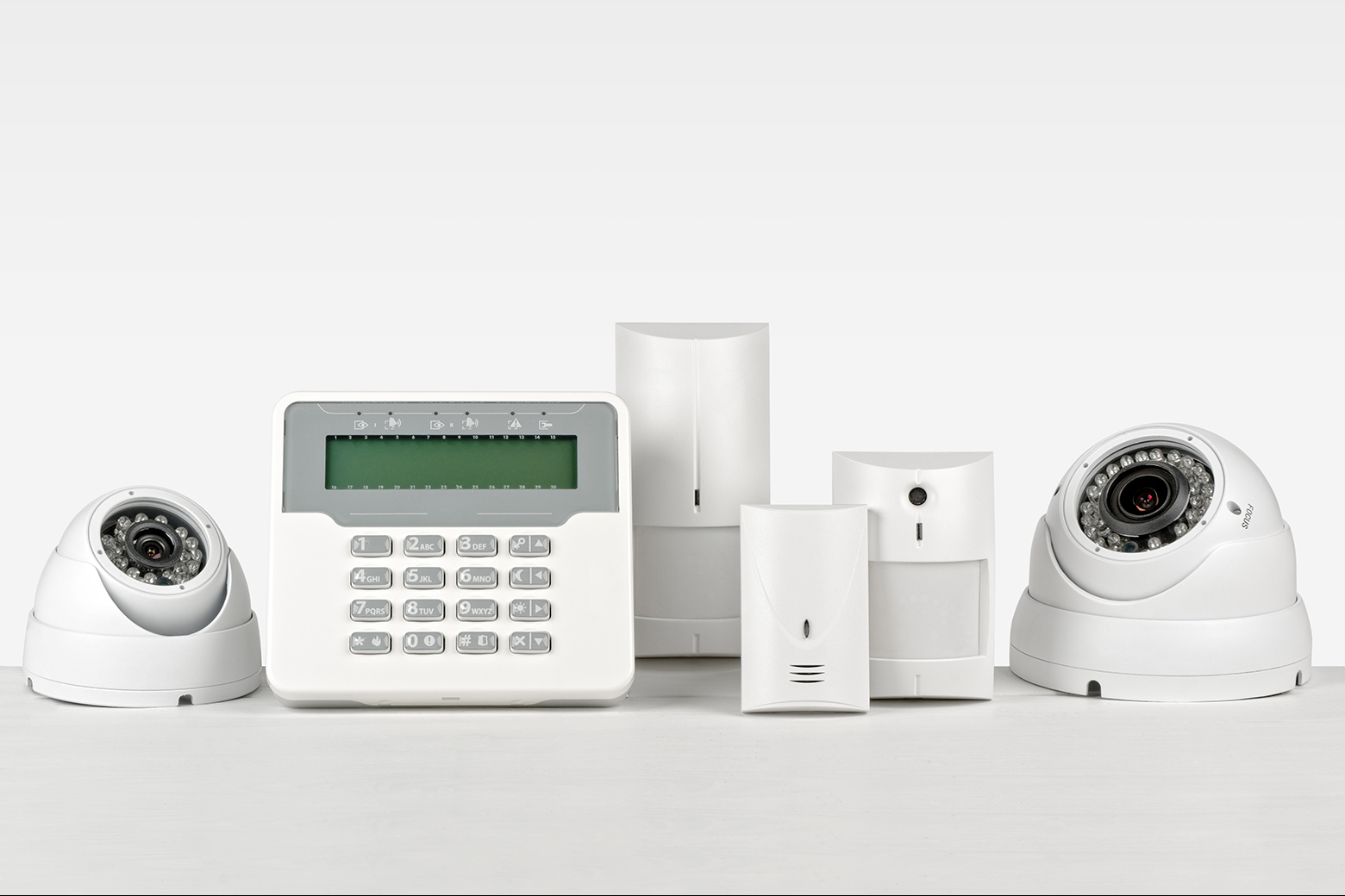 Alarm system fashion for home with camera